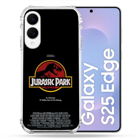 Coque Renforcée Pour Samsung Galaxy S25 EDGE Jurassic Park Affiche