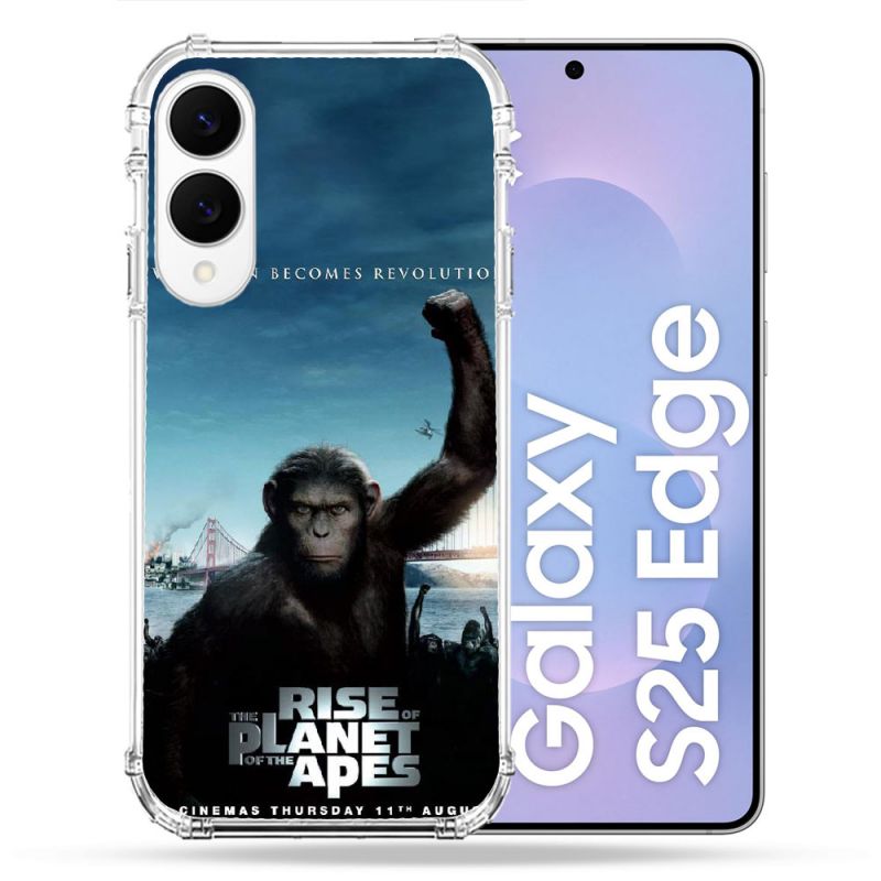 Coque Renforcée Pour Samsung Galaxy S25 EDGE La Planete Des Singes
