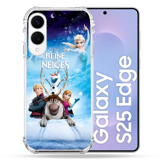 Coque Renforcée Pour Samsung Galaxy S25 EDGE La Reine Des Neiges