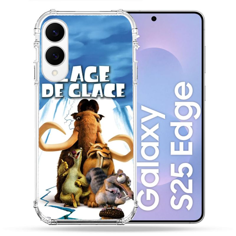 Coque Renforcée Pour Samsung Galaxy S25 EDGE L'âge de Glace Affiche