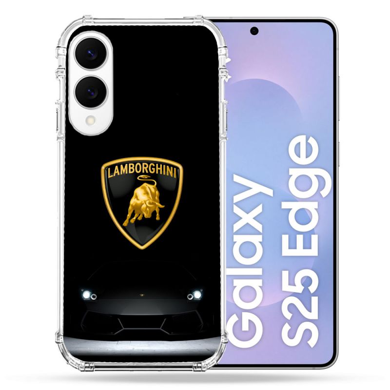 Coque Renforcée Pour Samsung Galaxy S25 EDGE Lamborghini Noir