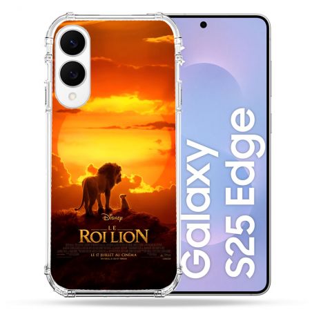 Coque Renforcée Pour Samsung Galaxy S25 EDGE Le Roi Lion Affiche