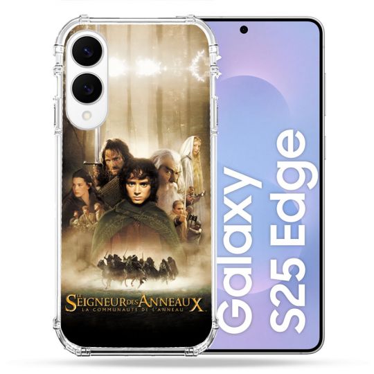 Coque Renforcée Pour Samsung Galaxy S25 EDGE Le seigneur Des Anneaux Affiche