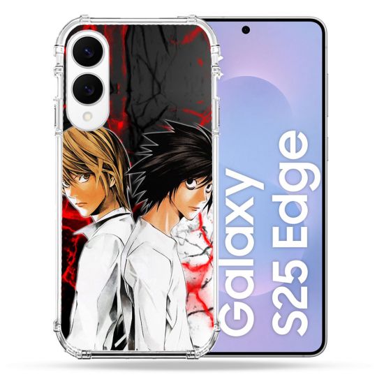 Coque Renforcée Pour Samsung Galaxy S25 EDGE Manga Death Note Duo