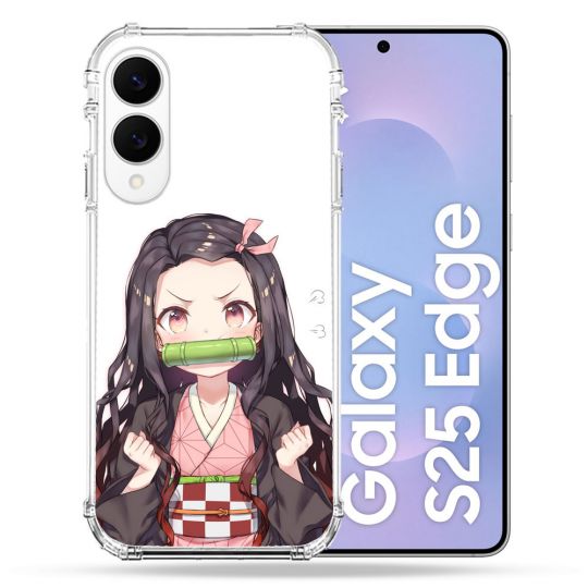 Coque Renforcée Pour Samsung Galaxy S25 EDGE Manga Demon Slayer Nezuko