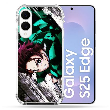 Coque Renforcée Pour Samsung Galaxy S25 EDGE Manga Demon Slayer Tanjiro