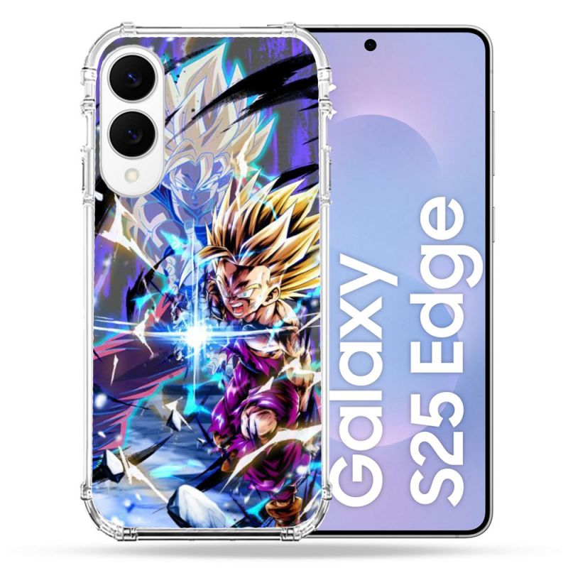 Coque Renforcée Pour Samsung Galaxy S25 EDGE Manga Dragon Ball Sangohan Duo