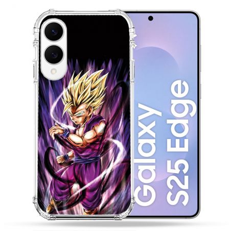 Coque Renforcée Pour Samsung Galaxy S25 EDGE Manga Dragon Ball Sangohan Violet