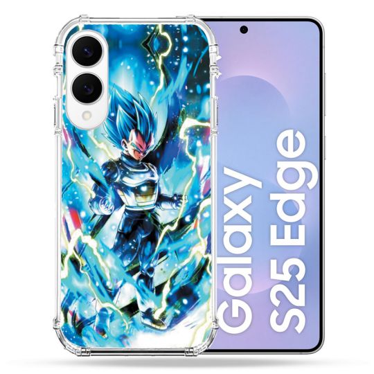 Coque Renforcée Pour Samsung Galaxy S25 EDGE Manga Dragon Ball Vegeta Bleu