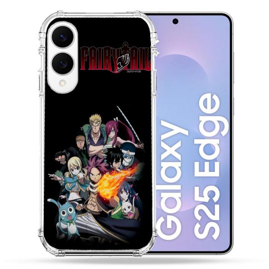 Coque Renforcée Pour Samsung Galaxy S25 EDGE Manga Fairy Tail Logo Team