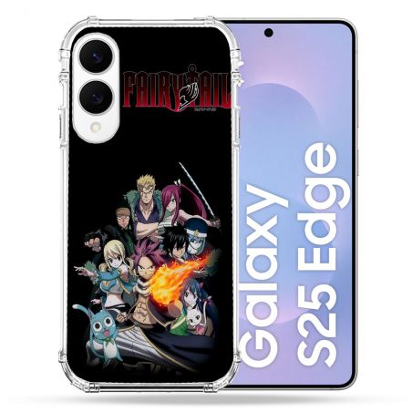 Coque Renforcée Pour Samsung Galaxy S25 EDGE Manga Fairy Tail Logo Team