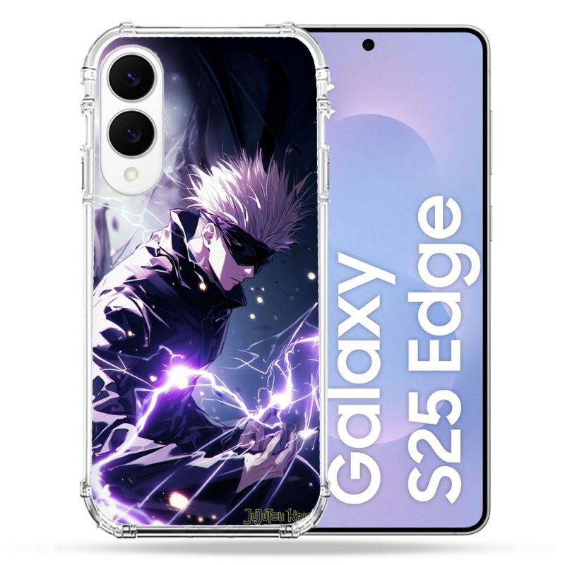 Coque Renforcée Pour Samsung Galaxy S25 EDGE Manga Jujutsu Kaisen Gojo Saturo
