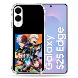 Coque Renforcée Pour Samsung Galaxy S25 EDGE Manga My Hero Academia Noir