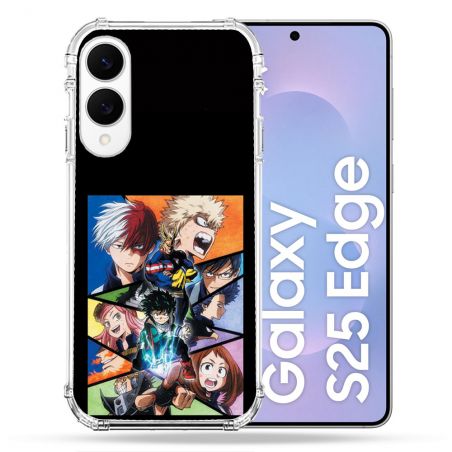 Coque Renforcée Pour Samsung Galaxy S25 EDGE Manga My Hero Academia Noir