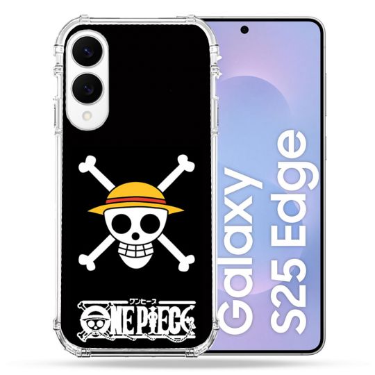 Coque Renforcée Pour Samsung Galaxy S25 EDGE Manga One Piece Tete de Mort