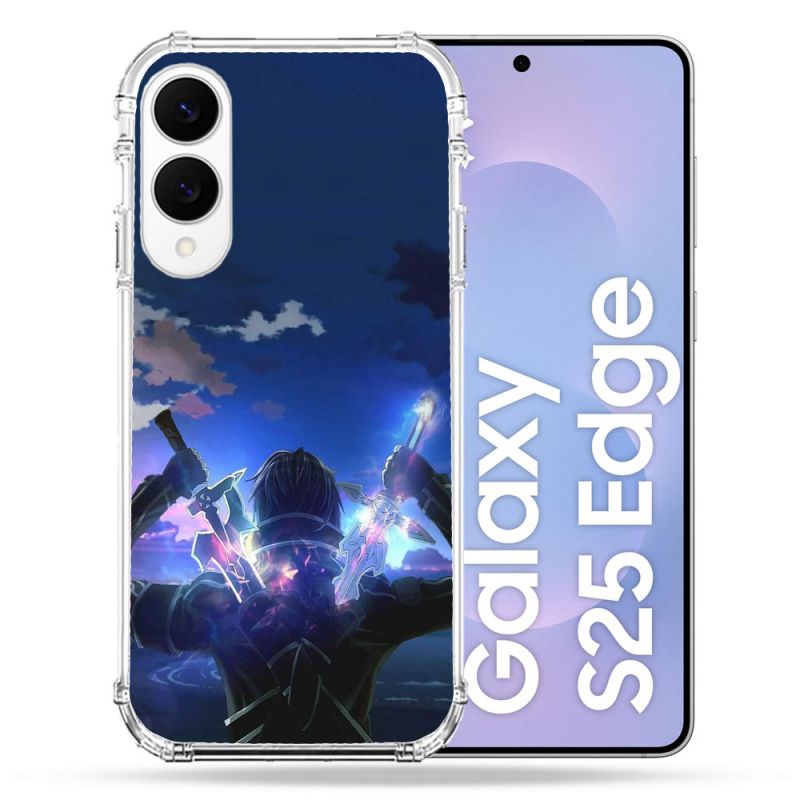 Coque Renforcée Pour Samsung Galaxy S25 EDGE Manga SAO sword Art Online Epee