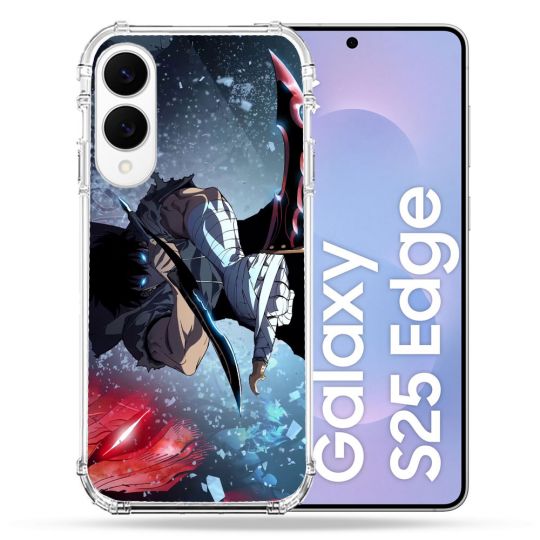 Coque Renforcée Pour Samsung Galaxy S25 EDGE Manga Solo Leveling Sung Epee
