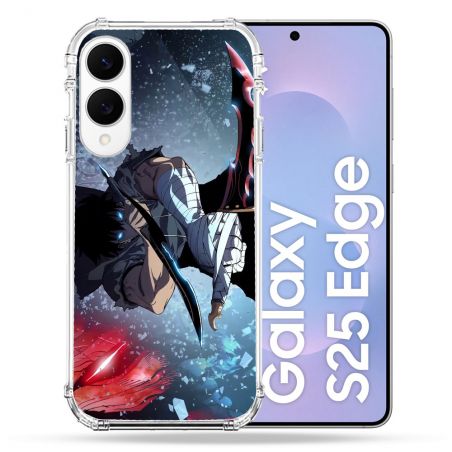 Coque Renforcée Pour Samsung Galaxy S25 EDGE Manga Solo Leveling Sung Epee