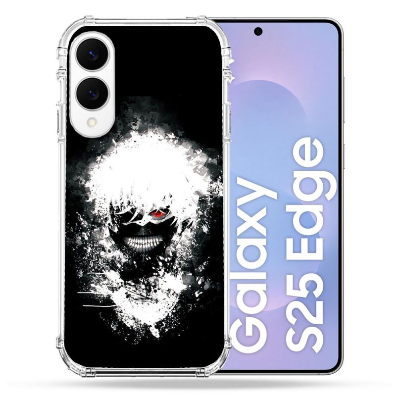 Coque Renforcée Pour Samsung Galaxy S25 EDGE Manga Tokyo Ghoul Kaneki Tag