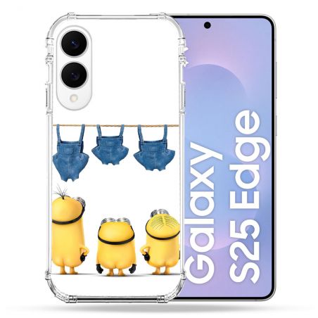 Coque Renforcée Pour Samsung Galaxy S25 EDGE Minions Nus