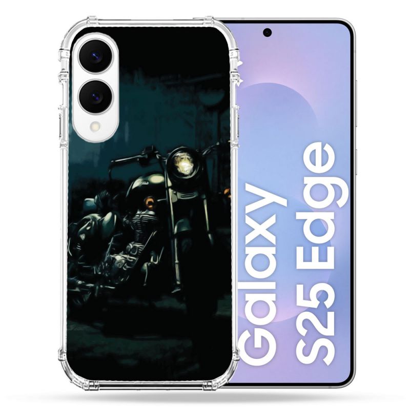Coque Renforcée Pour Samsung Galaxy S25 EDGE Moto Harley Vintage
