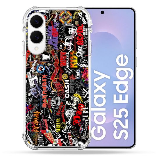 Coque Renforcée Pour Samsung Galaxy S25 EDGE Musique Rock Groupe