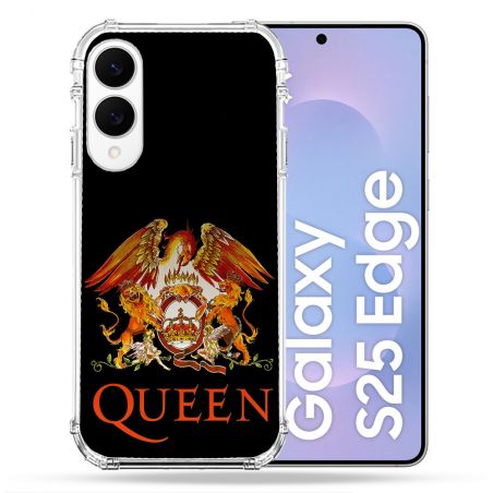 Coque Renforcée Pour Samsung Galaxy S25 EDGE Musique Rock Queen