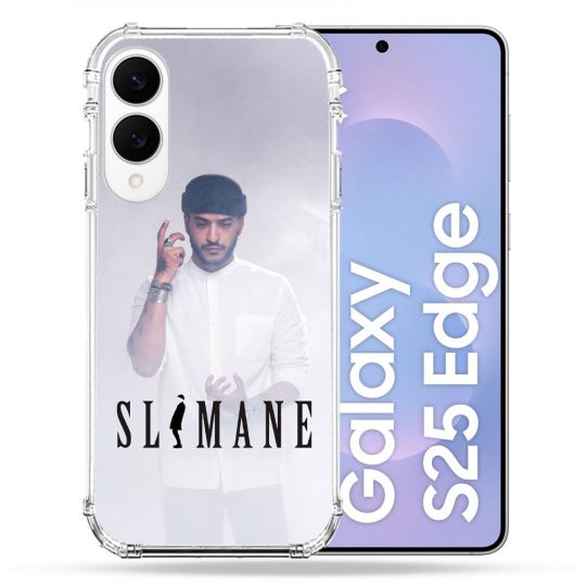 Coque Renforcée Pour Samsung Galaxy S25 EDGE Musique Slimane Blanc