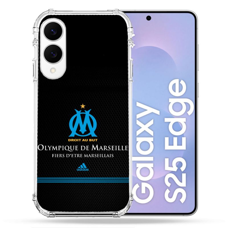 Coque Renforcée Pour Samsung Galaxy S25 EDGE Olympique Marseille OM Fier etre Marseillais