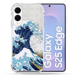 Coque Renforcée Pour Samsung Galaxy S25 EDGE Peinture La Grande Vague