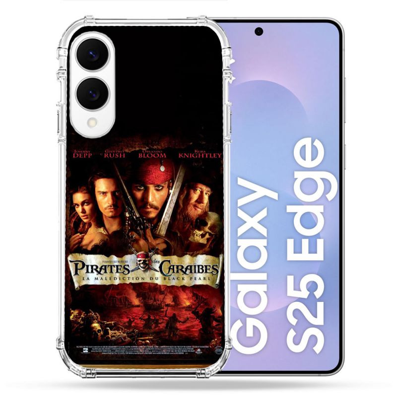 Coque Renforcée Pour Samsung Galaxy S25 EDGE Pirate Des Caraibes