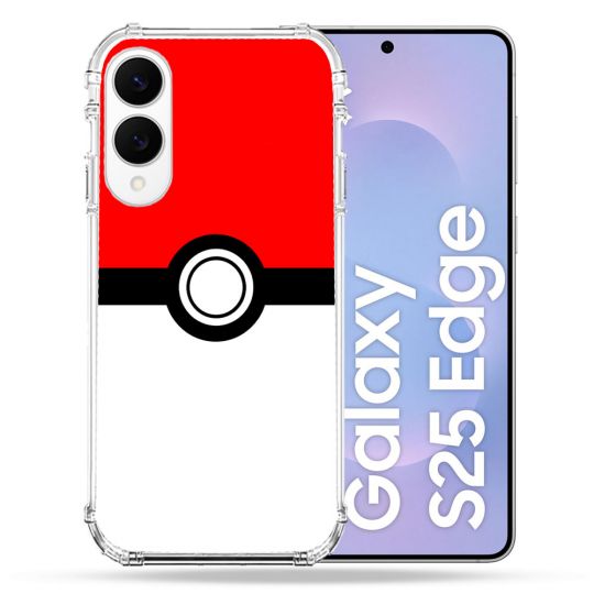 Coque Renforcée Pour Samsung Galaxy S25 EDGE Pokemon Pokeball
