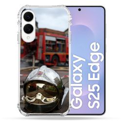 Coque Renforcée Pour Samsung Galaxy S25 EDGE Pompier Casque Camion