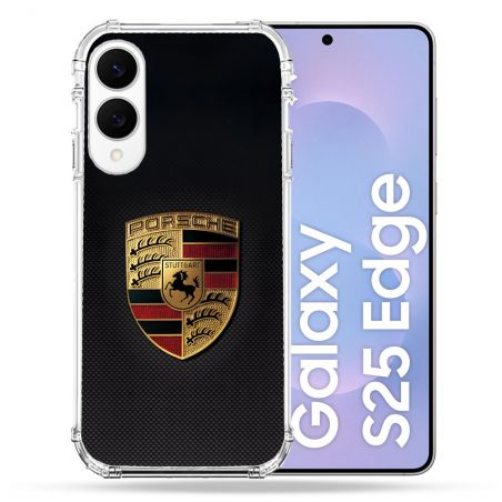 Coque Renforcée Pour Samsung Galaxy S25 EDGE Porsche Carbone