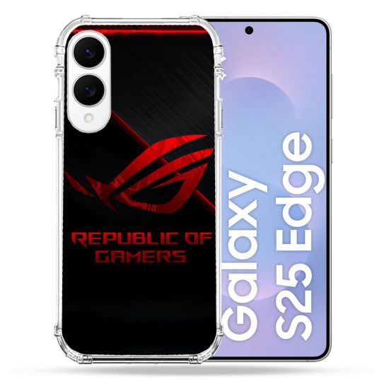 Coque Renforcée Pour Samsung Galaxy S25 EDGE ROG Rouge