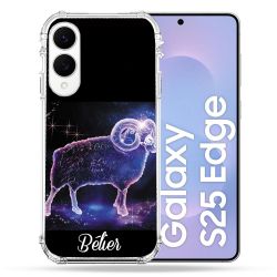 Coque Renforcée Pour Samsung Galaxy S25 EDGE Signe Zodiaque 2 Bélier
