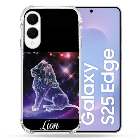 Coque Renforcée Pour Samsung Galaxy S25 EDGE Signe Zodiaque 2 Lion