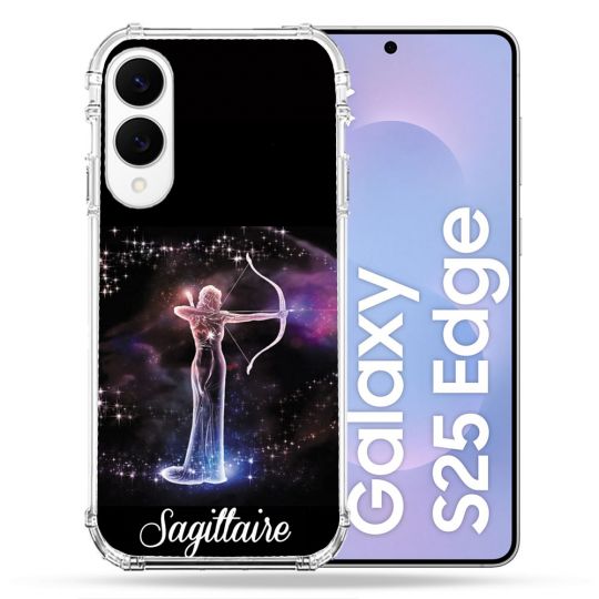 Coque Renforcée Pour Samsung Galaxy S25 EDGE Signe Zodiaque 2 Sagittaire