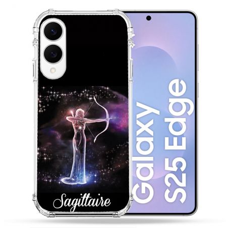 Coque Renforcée Pour Samsung Galaxy S25 EDGE Signe Zodiaque 2 Sagittaire