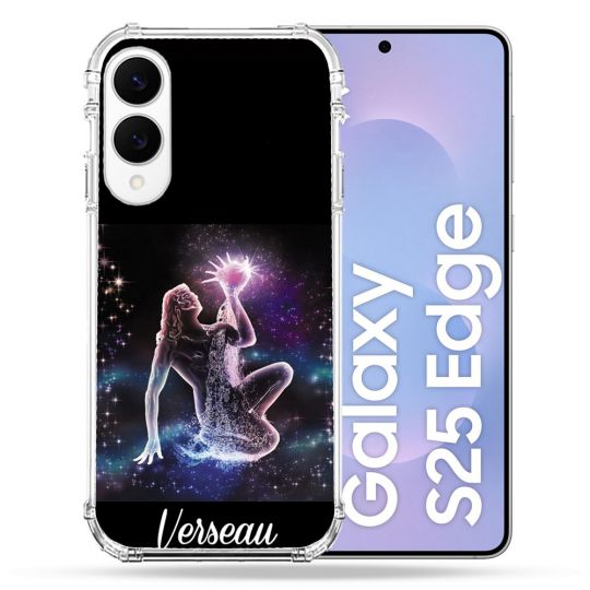 Coque Renforcée Pour Samsung Galaxy S25 EDGE Signe Zodiaque 2 Verseau