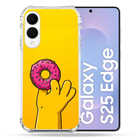 Coque Renforcée Pour Samsung Galaxy S25 EDGE Simpson Donuts