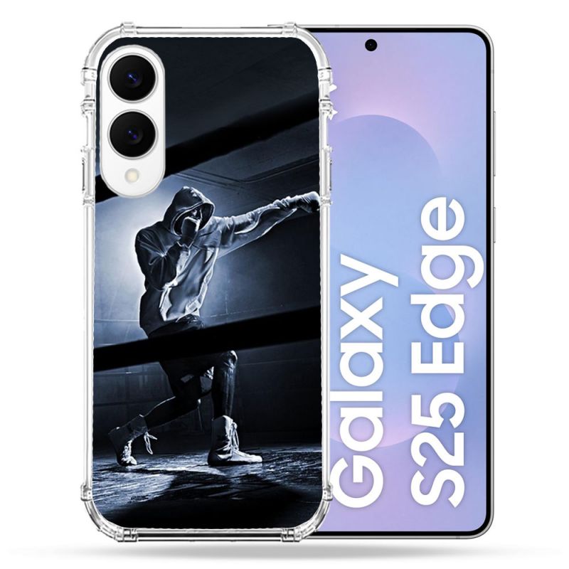 Coque Renforcée Pour Samsung Galaxy S25 EDGE Sport Boxe Poing