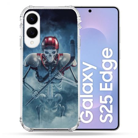 Coque Renforcée Pour Samsung Galaxy S25 EDGE Sport Hockey Squelette