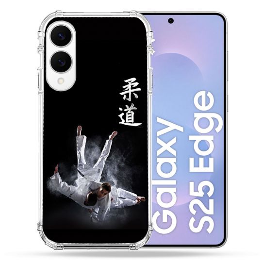Coque Renforcée Pour Samsung Galaxy S25 EDGE Sport Judo Noir