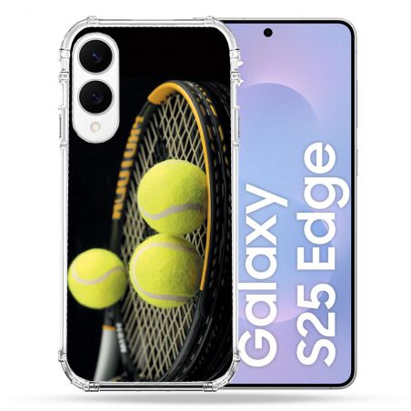 Coque Renforcée Pour Samsung Galaxy S25 EDGE Sport Tennis Balls