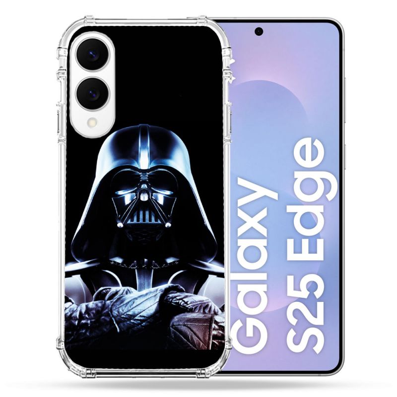 Coque Renforcée Pour Samsung Galaxy S25 EDGE Star Wars - Dark Vador Noir