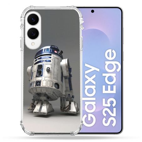 Coque Renforcée Pour Samsung Galaxy S25 EDGE Star Wars - R2D2