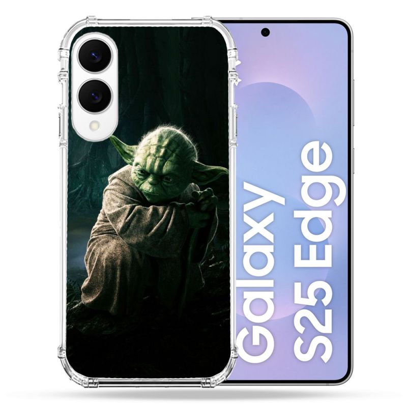 Coque Renforcée Pour Samsung Galaxy S25 EDGE Star Wars - Yoda sombre