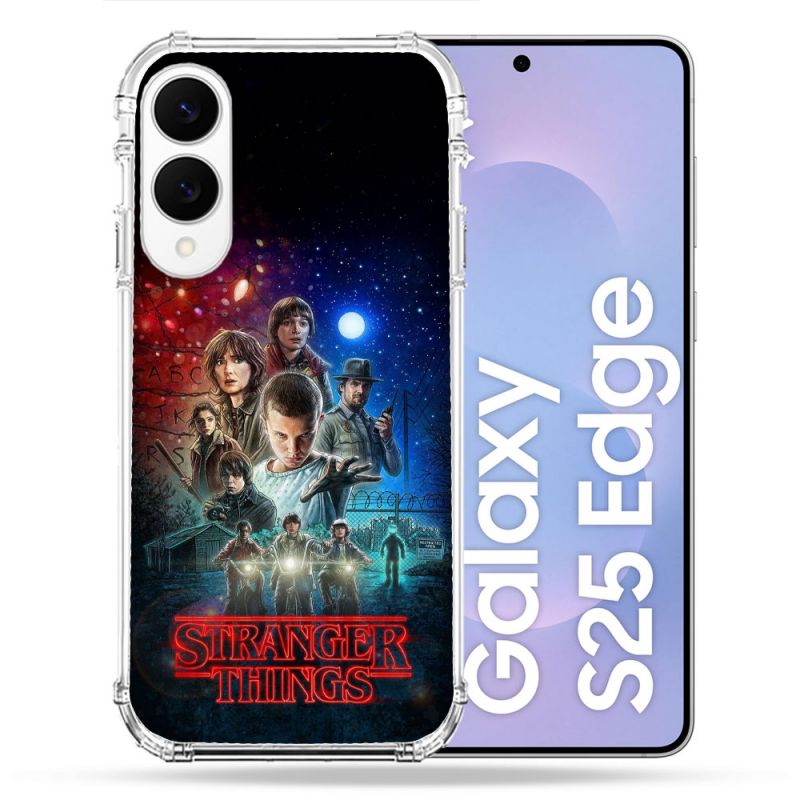 Coque Renforcée Pour Samsung Galaxy S25 EDGE Stranger Things Affiche 1