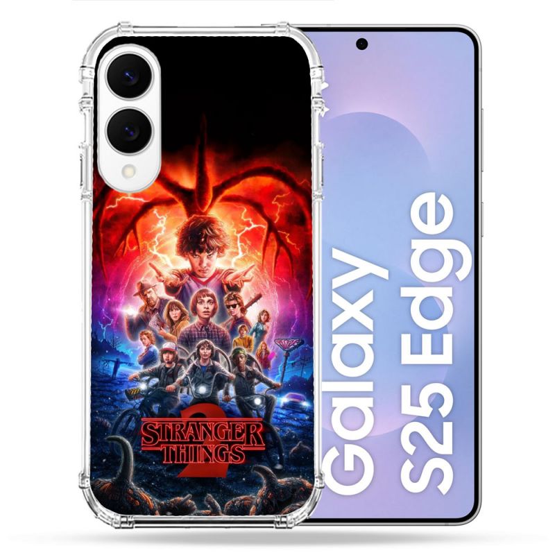 Coque Renforcée Pour Samsung Galaxy S25 EDGE Stranger Things Affiche 2